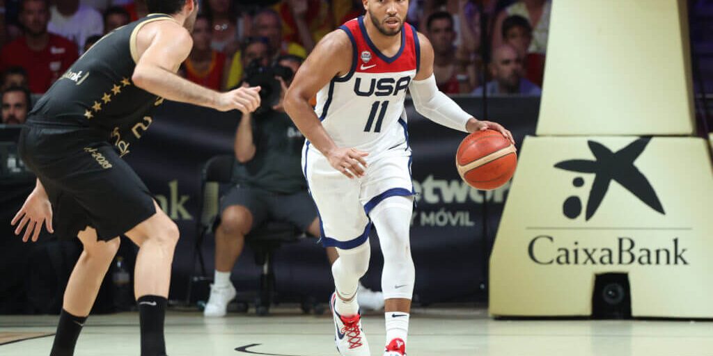 Team USA defeats top-ranked Spain in FIBA World Cup exhibition