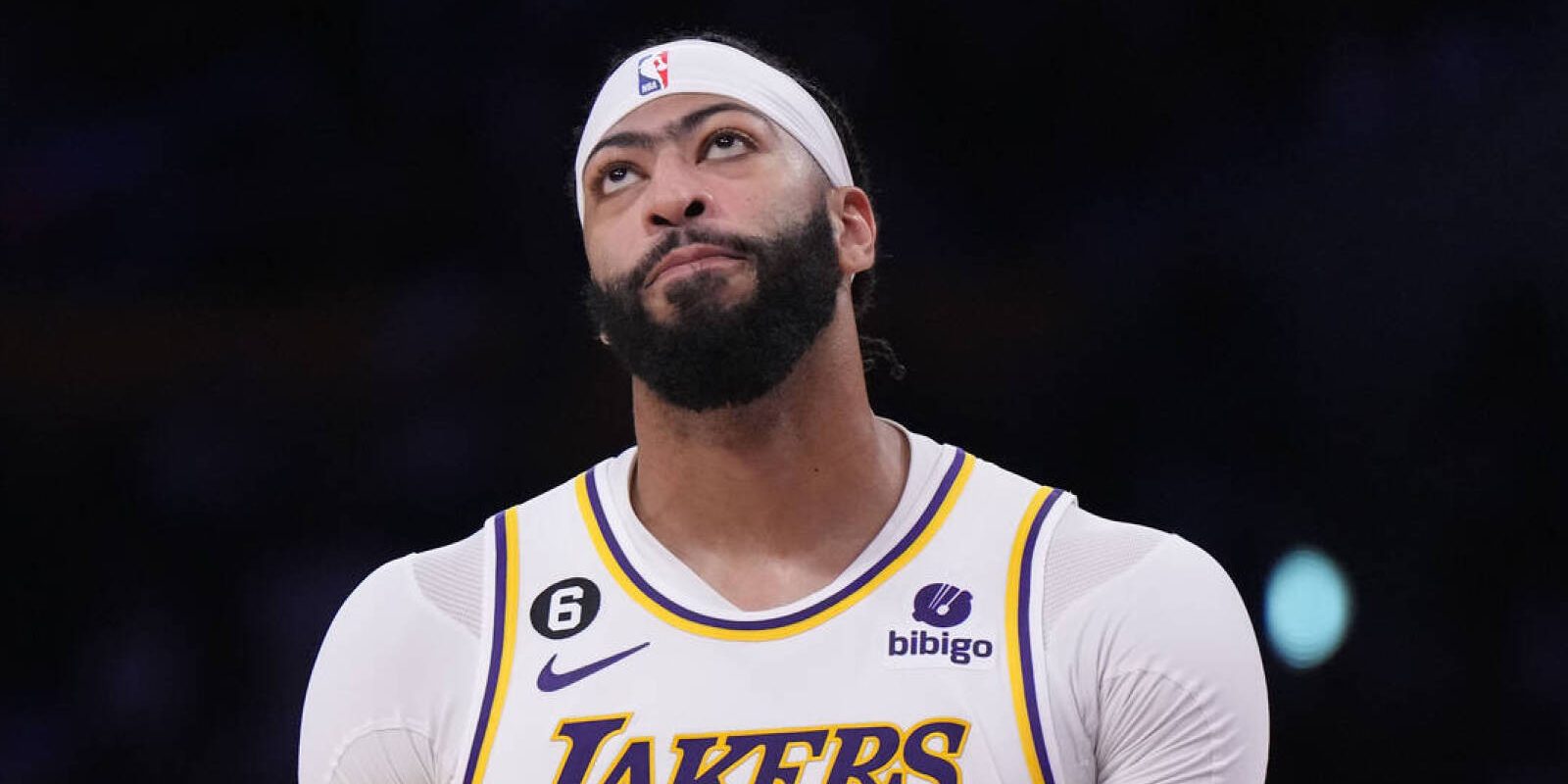 May 20, 2023; Los Angeles, California, USA; Los Angeles Lakers forward Anthony Davis (3) reacts in the fourth quarter against the Denver Nuggets during game three of the Western Conference Finals for the 2023 NBA playoffs at Crypto.com Arena. Mandatory Credit: Kirby Lee-USA TODAY Sports