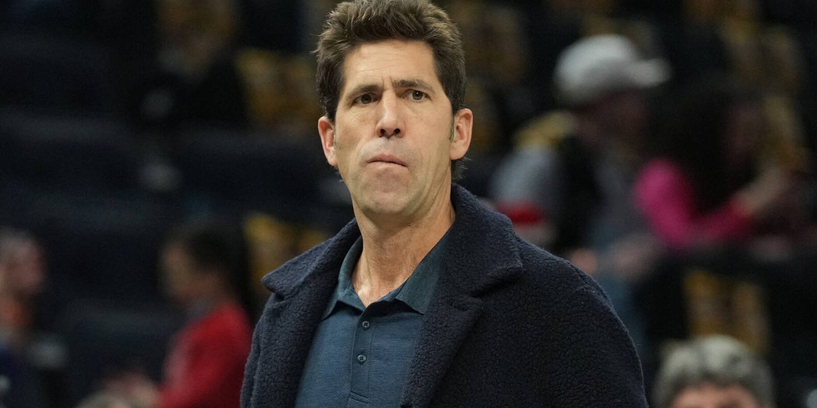 Dec 25, 2022; San Francisco, California, USA; Golden State Warriors president Bob Myers before the game against the Memphis Grizzlies at Chase Center. Mandatory Credit: Darren Yamashita-USA TODAY Sports