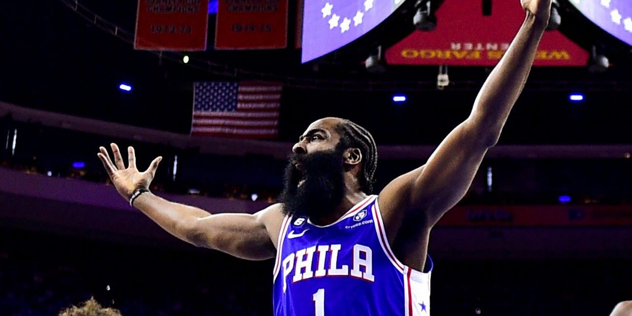 Harden, after 2-day absence, joins Sixers' camp
